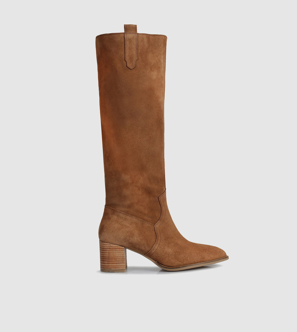 Nocciola Knee-high Boots by Sempre Di