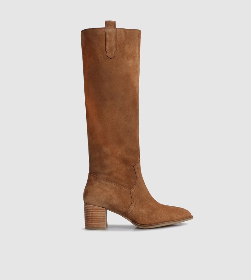 Nocciola Knee-high Boots by Sempre Di