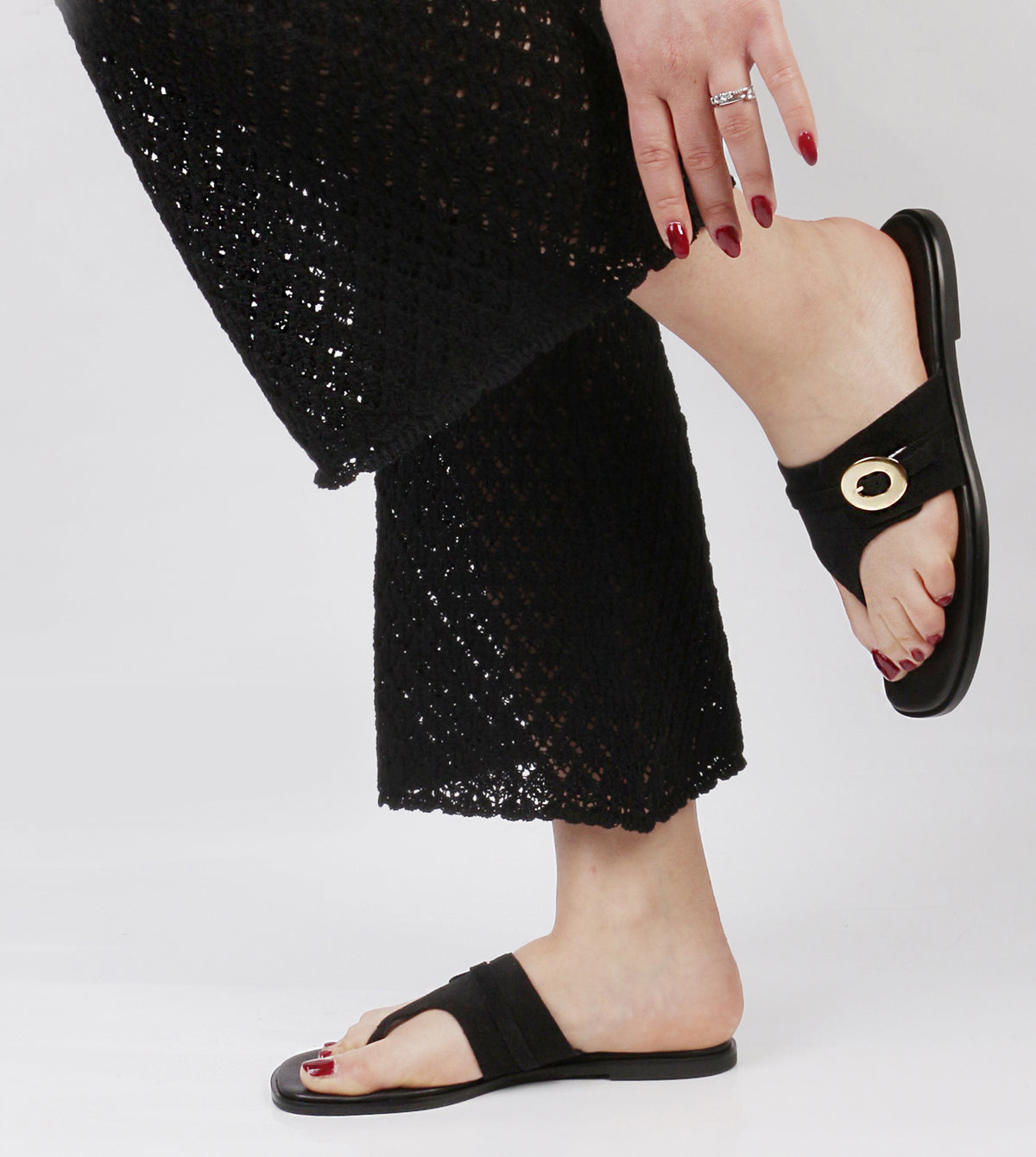 Jesmyn Flat Sandals by Sempre Di