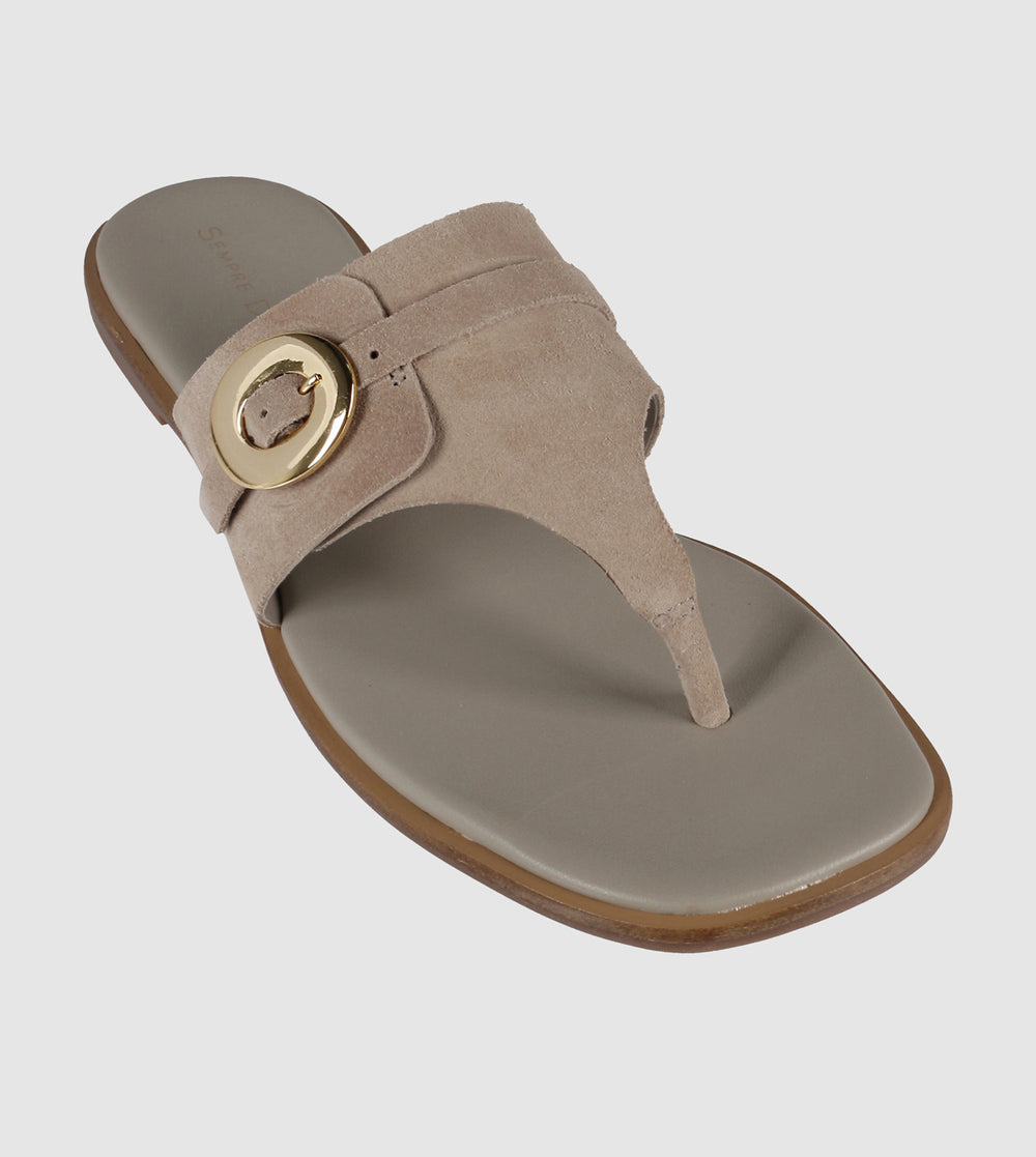 Jesmyn Flat Sandals by Sempre Di