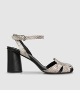 Diamante Block Sandals by Sempre Di