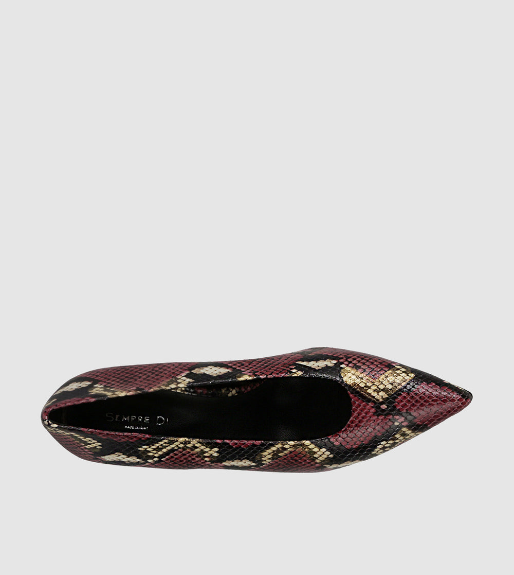 Burgundy Python