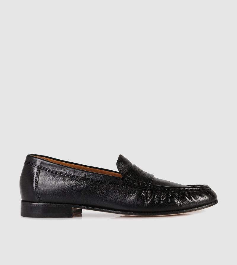 Black Leather Loafers