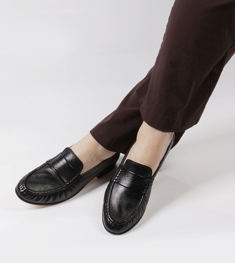 Black Leather Loafers